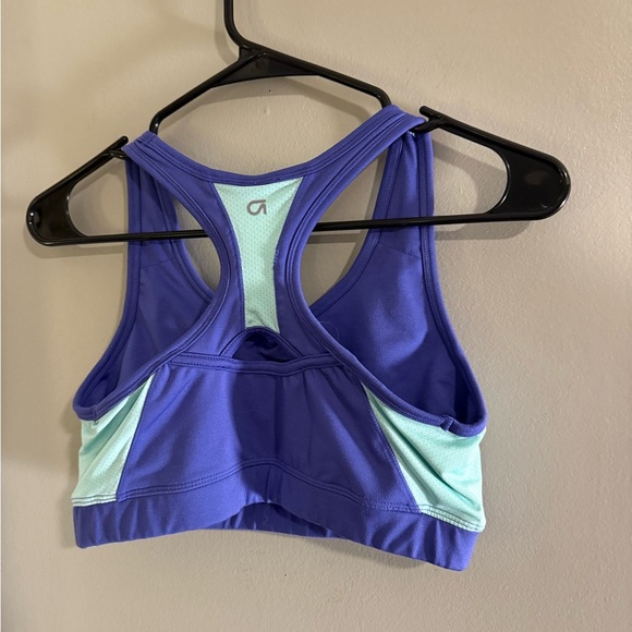 GAP Blue and Purple Sports Bra Moisture-Wicking Racerback - Picture 2 of 4